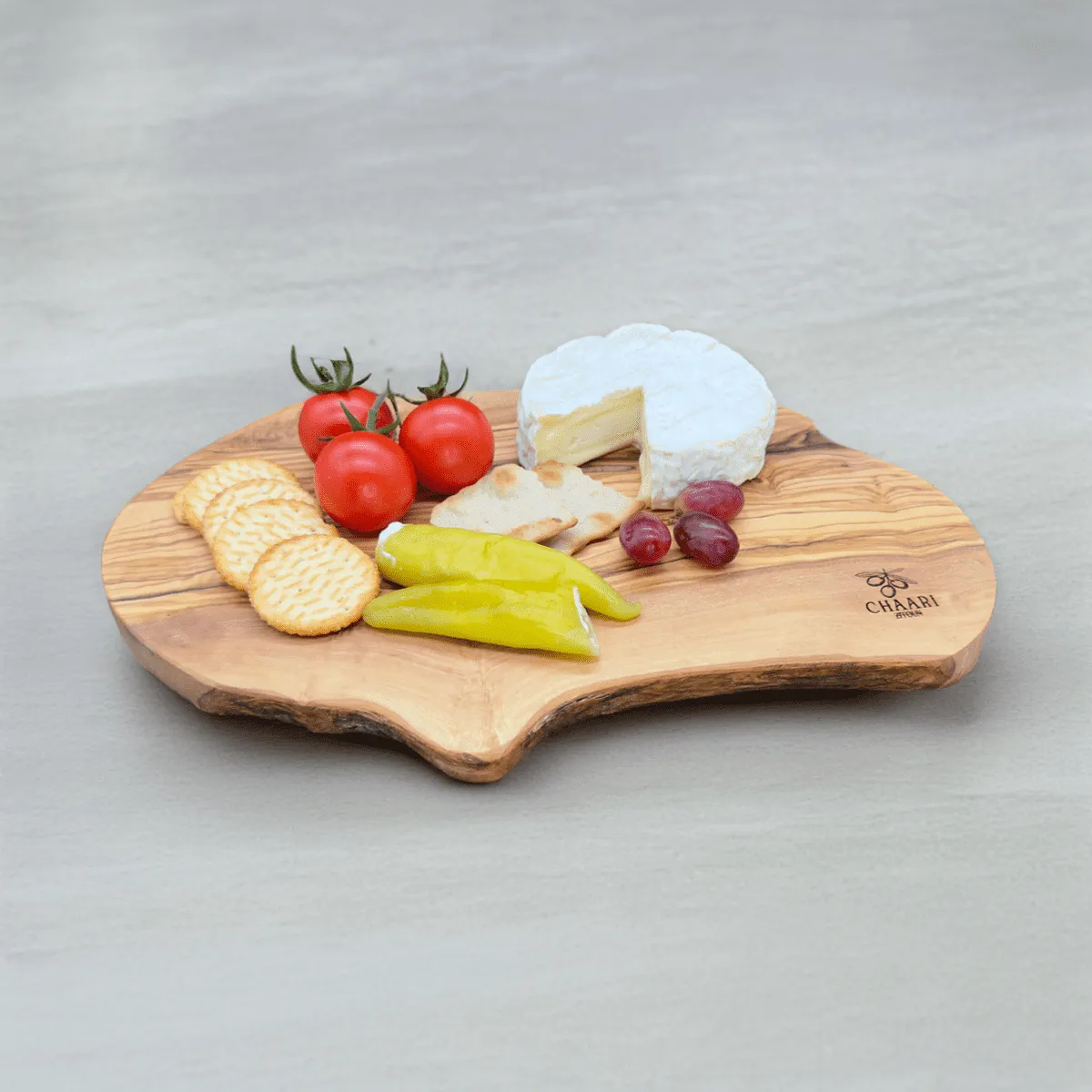 Schneidebrett aus 100% Olivenholz | Käsebrett Naturform | 30 - 50 cm