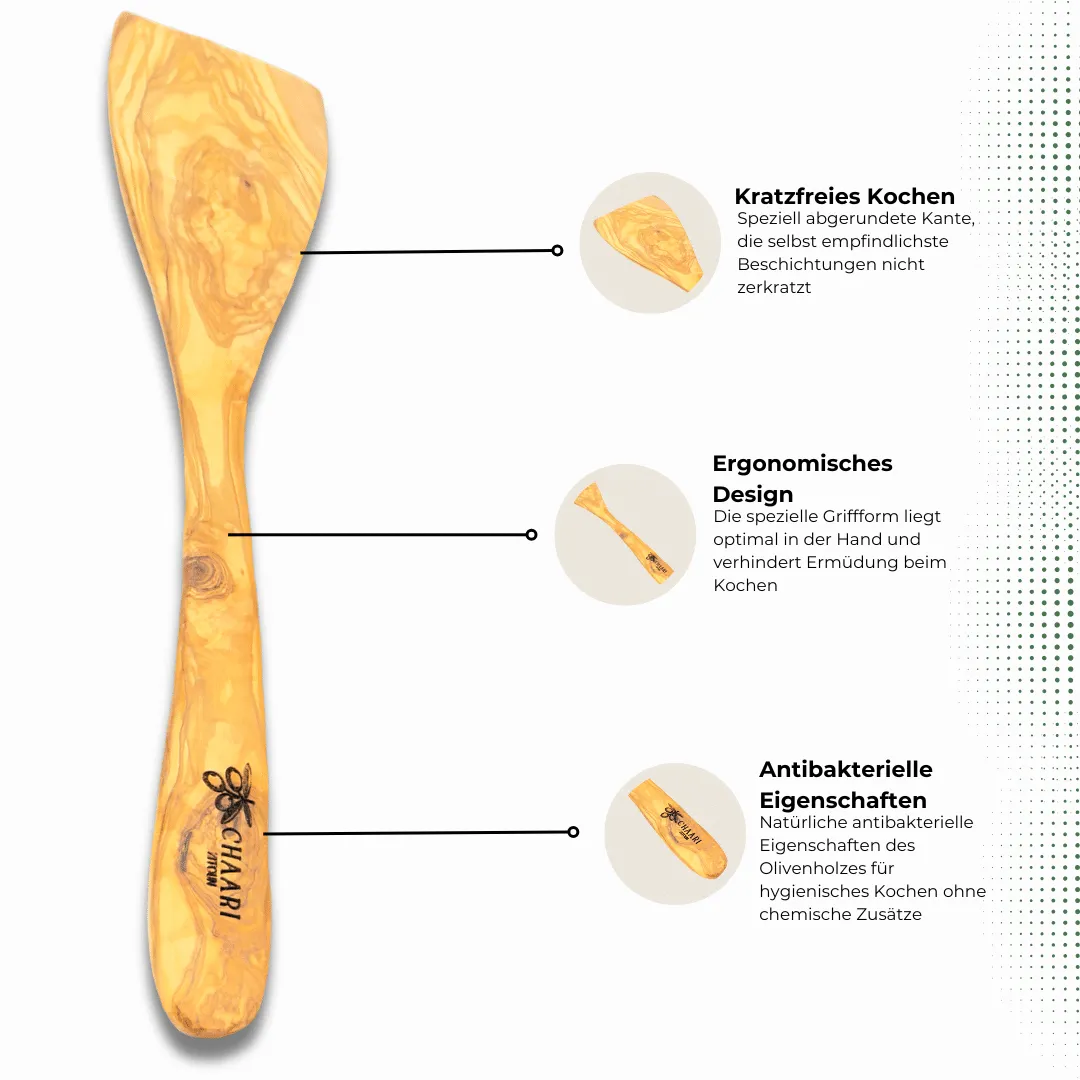 Pfannenwender aus Olivenholz - 30 cm