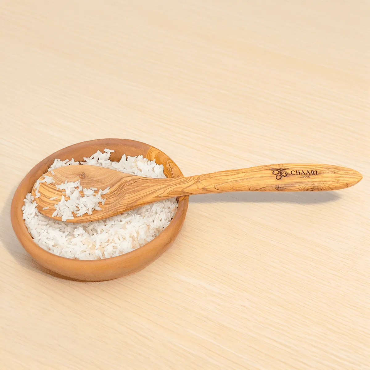 Olivenholz-Kochlöffel - 30 cm